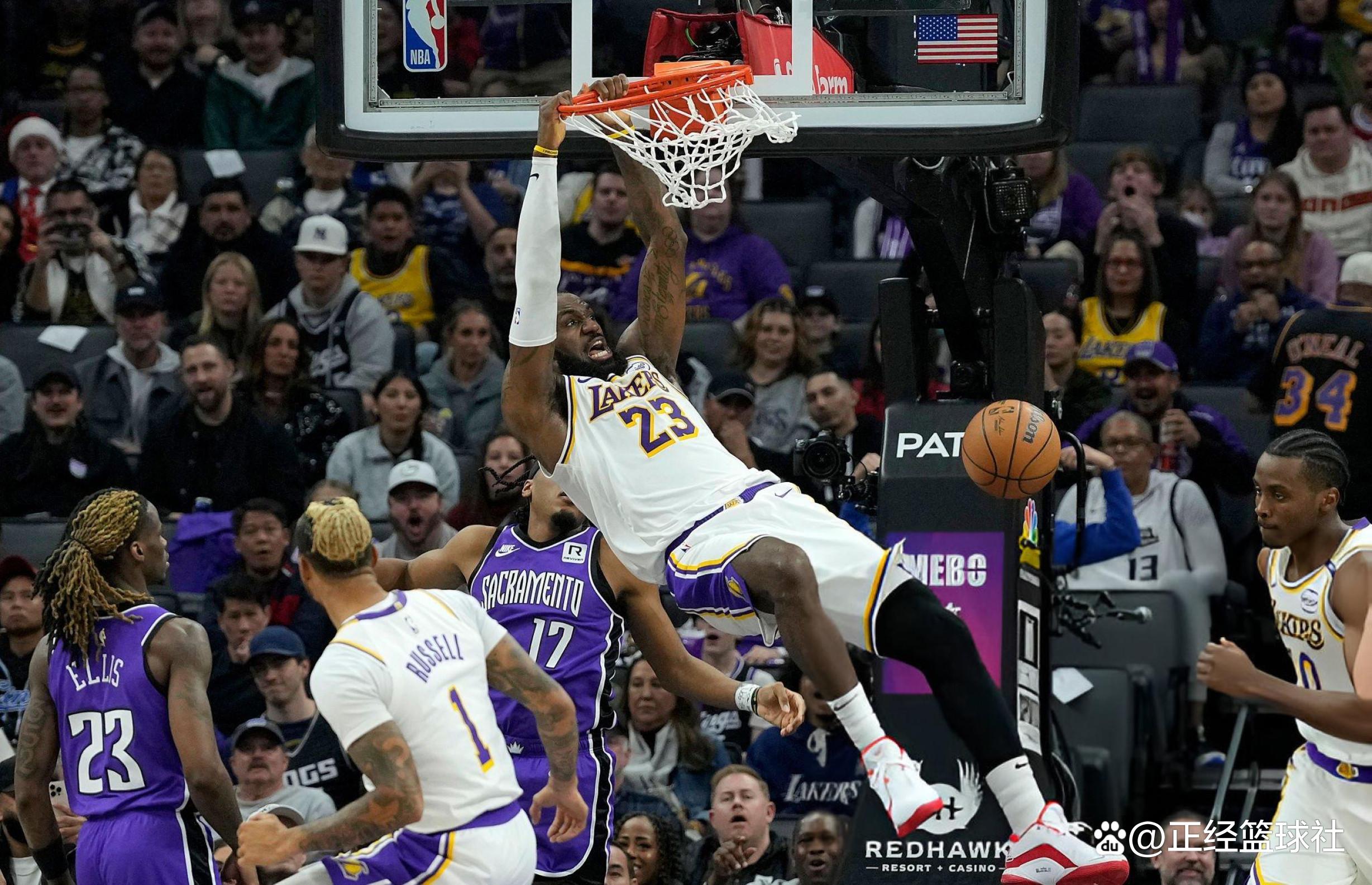 湖人继续保持不败，横扫国王